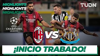 Milan vs New Castle  HIGHLIGHTS  UEFA Champions League 202324  TUDN [upl. by Anilah95]