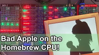 Bad Apple on the Homebrew CPU [upl. by Tnecnev]