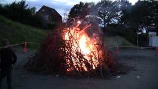 Sankt hans bål ved Mølledammen i Sønderborg 2013 HD 1080P [upl. by Llednol]