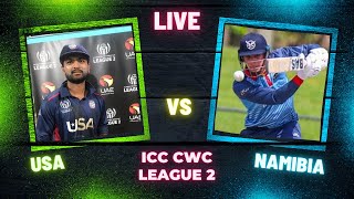 Namibia vs United States of America Live  Match 31 Live  ICC CWC League 2 2024 icccwc2024 [upl. by Htiek]