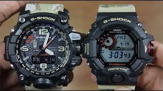 CASIO GSHOCK MUDMASTER GWG1000DC1A5 VS RANGEMANM GW9400DCJ1 [upl. by Etat]