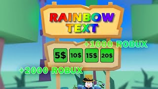 How To Get Rainbow Colored Text In Pls Donate EASY [upl. by Ott160]