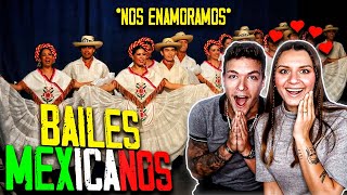 🇲🇽 REACCIÓN a BAILES TRADICIONALES MEXICANOS 😍 nos enamoramos ft cygnusyromanticvlogs [upl. by Nalahs]