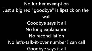 Goodbye Says It All Blackhawk Lyrics [upl. by Camella929]