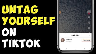 How To Untag Yourself On TikTok 2024 [upl. by Airetnahs412]