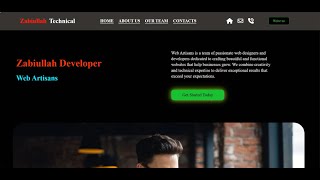 Website Design Using HTML and CSS For Beginners  Complete Design Zabiullah Technical [upl. by Allecsirp]