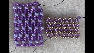 Basic Beaded Netting Technique Part 1 [upl. by Coretta]