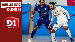 D1 Futsal Journée 14  Tous les buts [upl. by Furnary]