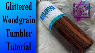 Glitter Woodgrain Split Tumbler  Woodgrain Explained [upl. by Pernas]