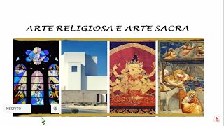 ENSINO RELIGIOSO ARTE SACRA E ARTE RELIGIOSA [upl. by Aryc]