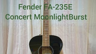 Fender FA235E Concert Moonlight Burst Review  Acce  Musical Equipments  Assorted Guitar Intros [upl. by Dlorad317]