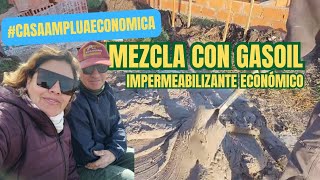 Cómo hacer la mezcla con gasoil para Impermeabilizar workingfromhome construccion viralvideo [upl. by Dixon177]