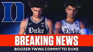 BREAKING Cameron and Cayden Boozer commit to Duke Blue Devils  No 2 amp No 21 overall prospects [upl. by Atiken]