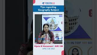 Toppers Tip  Ms Vijeta B Hosamani  AIR 100 UPSC CSE 2023  Mains [upl. by Mallen]