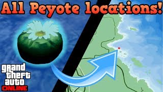 All Peyote plant locations WATER  GTA Online guides [upl. by Weikert19]