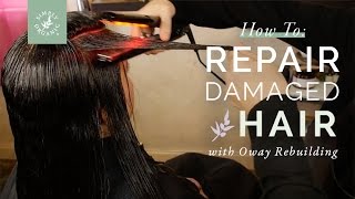 Oway Rebuilding Treatment How To Repair Damaged Hair with Infrared Technology  Phytokeratin [upl. by Malda]