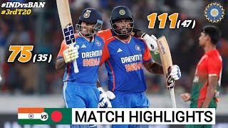 India vs Bangladesh 3rd T20 Highlights 2024  India vs Bangladesh  IND vs BAN 3rd T20 Highlights [upl. by Hollie]