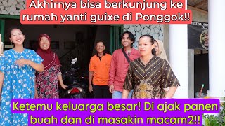 KE RUMAH YANTI GUIXE DI PONGGOK BLITAR PERTAMAKALI DI MASAKIN BANYAK BANGET DAN BONUS PANEN BUAH [upl. by Ollehcram]