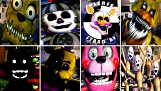 ALL 8 SECRET ANIMATRONICS  Ultimate Custom Night [upl. by Reitman]