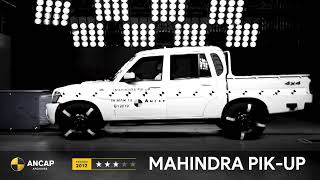 ANCAP ARCHIVES  Mahindra PIKUP Crash Test [upl. by Jago858]