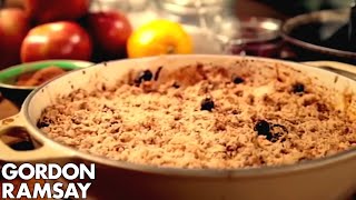 Apple and Cranberry Crumble  Gordon Ramsay [upl. by Nico]