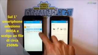 APP ANDROID trasferire i dati fra due smarpthone con SUPERBEAM [upl. by Eibbil722]