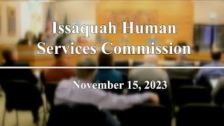 Human Services Commission  November 15 2023 [upl. by Odericus543]