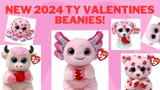 New 2024 TY Valentines Beanies [upl. by Aiekam]