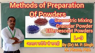 Powders Part 2  Method of Preparation  Granular amp Effervescent Powder  Pharmaceutics  L9 [upl. by Koball474]