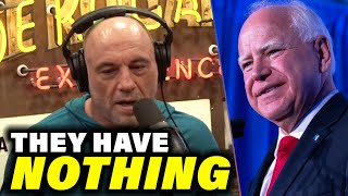 TOTAL COPE Joe Rogan LIES About Tim Walz amp ATTACKS Kamala Harris in the DUMBEST Ways Possible [upl. by Vedette]