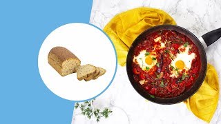 Koolhydraatarm Brood Recept Shakshuka  Protiplan Keto Dieet [upl. by Cello]