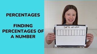 How to find the percentage of a number or amount  using the bar model [upl. by Arturo]