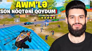 AWM İLE SON NÖQTENİ QOYDUM🔥MÜKEMMEL MAÇ😱  PUBG MOBILE [upl. by Pomona]