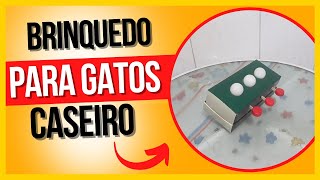 Como fazer brinquedo para gato caseiro [upl. by Naginarb876]