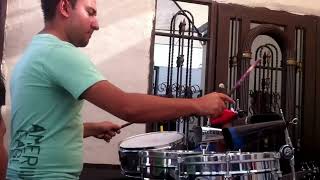 La SONORA DINAMITA ensayando  oscar jimenez en los timbales [upl. by Yendahc928]