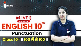 Grammar Punctuation Class 10  Vvip Questions Tricks  English Class 10th12th Live [upl. by Icats419]