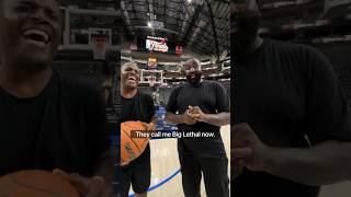 Lethal Shooter amp former NBA Champ Kendrick Perkins at Finals Media Day in Dallas 👀🔥Shorts [upl. by Mazlack235]