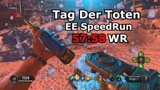 Tag Der Toten Easter Egg Speedrun World Record 5758 PS4 [upl. by Tedd7]