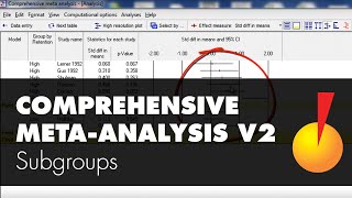 Comprehensive MetaAnalysis v2  Subgroups [upl. by Alderman357]