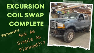 Ford Excursion Coil Spring Conversion 05 Axle Swap [upl. by Adiazteb]