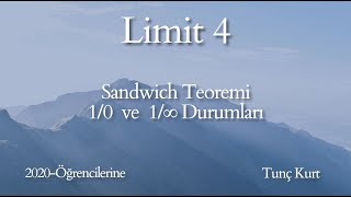 Üniversite Öncesi Limit SandwichSıkıştırma Teoremi 10 ve 1Sonsuz Durumları 4 [upl. by Divd]