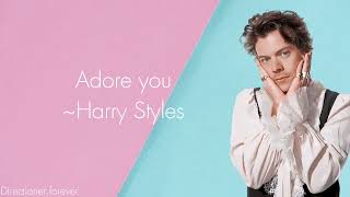 Harry Styles  Adore you Lyrics [upl. by Annoiek]