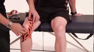 Rocktape application for knee pain [upl. by Delcina394]