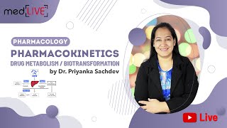 Pharmacokinetics  DRUG METABOLISM  BIOTRANSFORMATION with Dr Priyanka Sachdev [upl. by Ybreh]