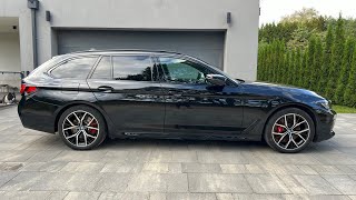 BMW 530e xdrive M sport pro 2022 LCI G30G31 touring black on black [upl. by Solokin]