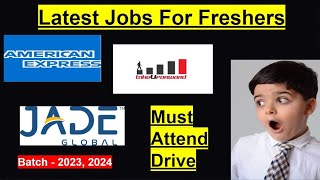 53 One Direct Test Hiring  American express Jade Global off campus Hiring  57 LPA [upl. by Brice]