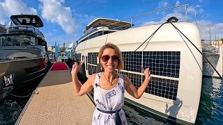 What are They Hiding Sunreef 80 Power ECO Solar Catamaran Yacht Tour [upl. by Ahseital]