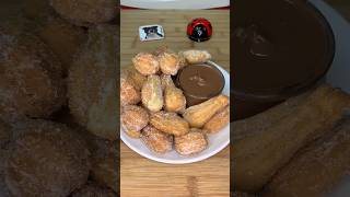 👩🏼‍🍳Recette FACILE😌  Minichurros🎠 asmr food recipe pastry chocolate chocolat satisfying [upl. by Ojytteb]