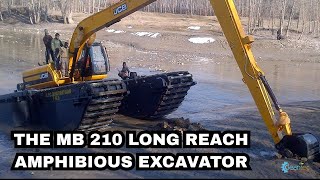 Watch this Amphibious Excavator by Cleantec Infra at work The MB 210 Long Reach Marsh Buggy [upl. by Gherlein855]