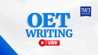 LIVE OET WRITING PRACTICE  Strategies for a higher band score in OET  Tijus academy [upl. by Gnous]